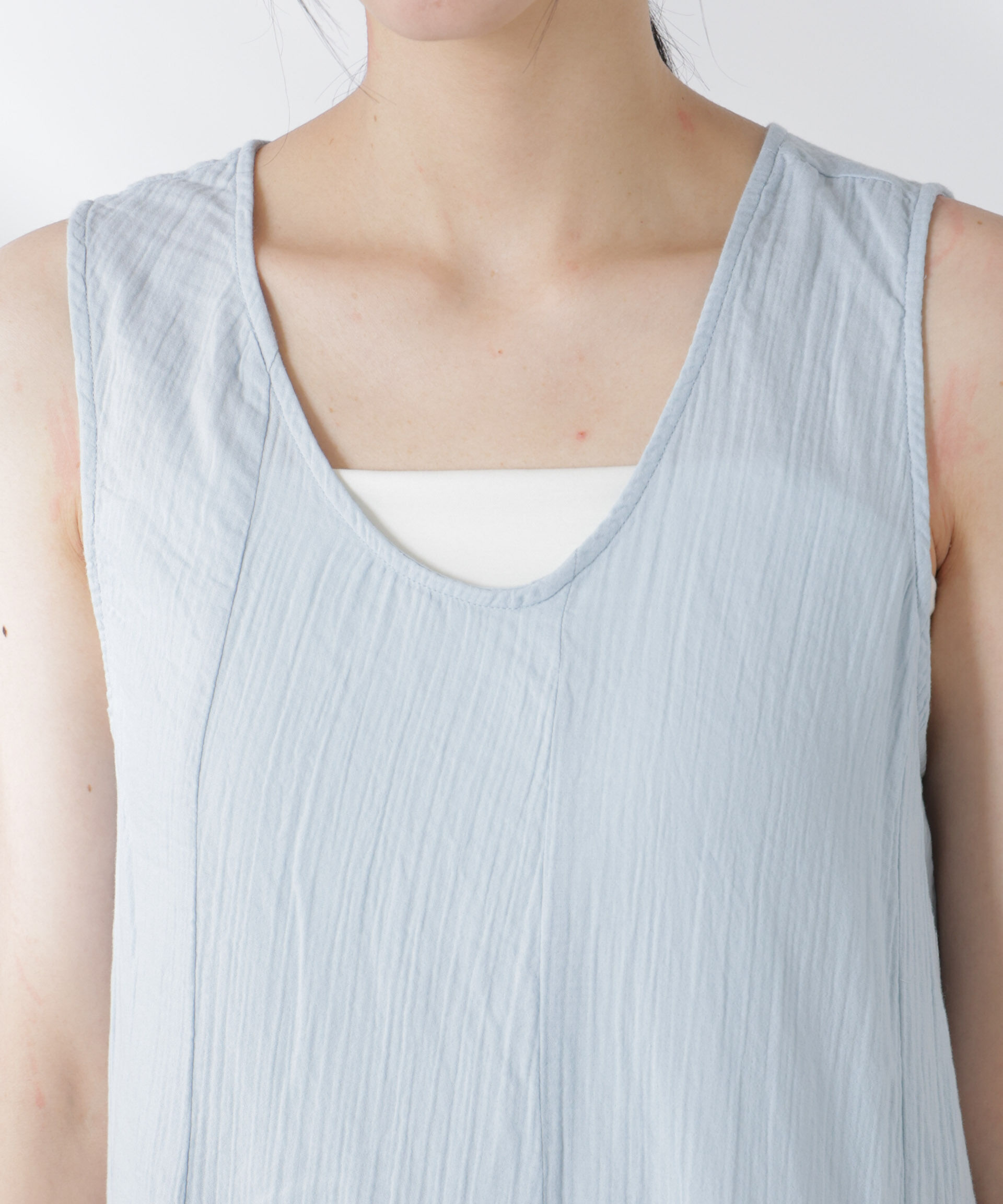 nano･universe「GREYCHORD/ASHLEY スリーブレスドレス」|ワンピース|