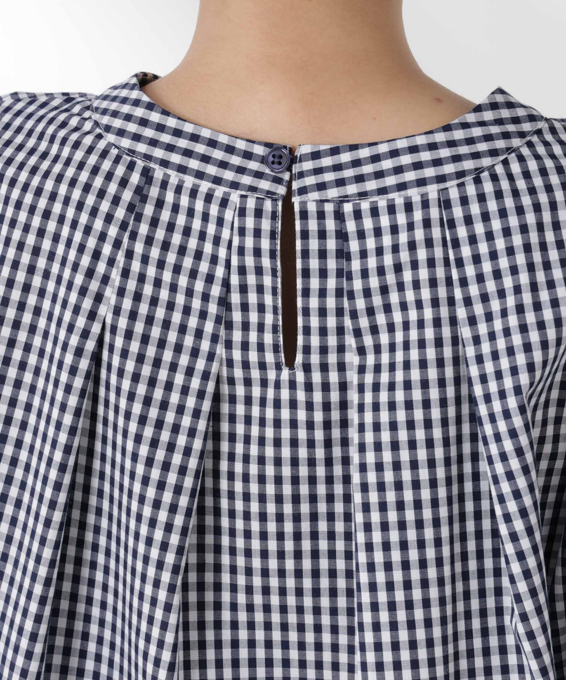 nano･universe「ボリュームスリーブタックブラウス」|シャツ・ブラウス|