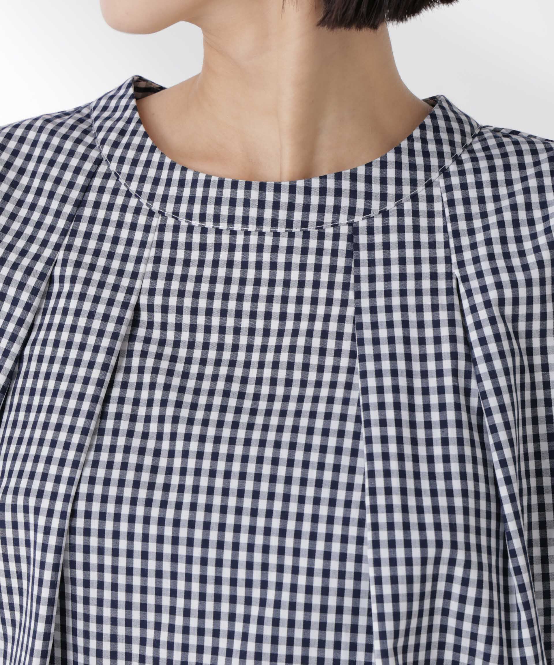 nano･universe「ボリュームスリーブタックブラウス」|シャツ・ブラウス|