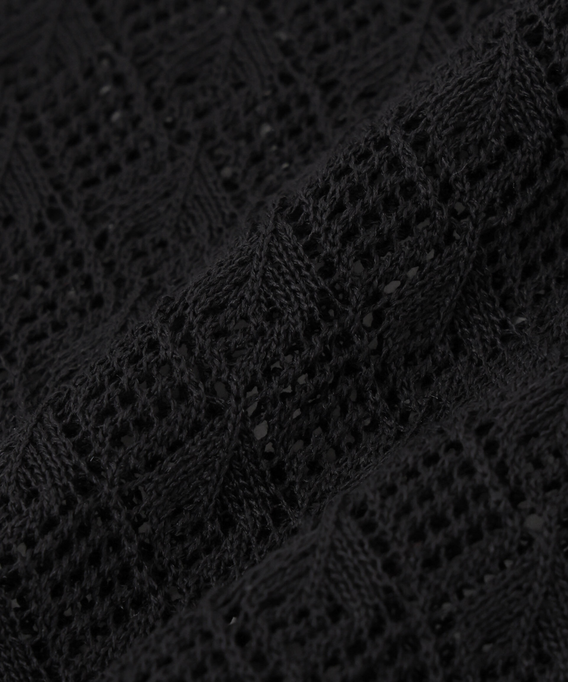 nano･universe「前後2wayダイヤ透かし柄ノースリーブニットワンピース」|ワンピース|