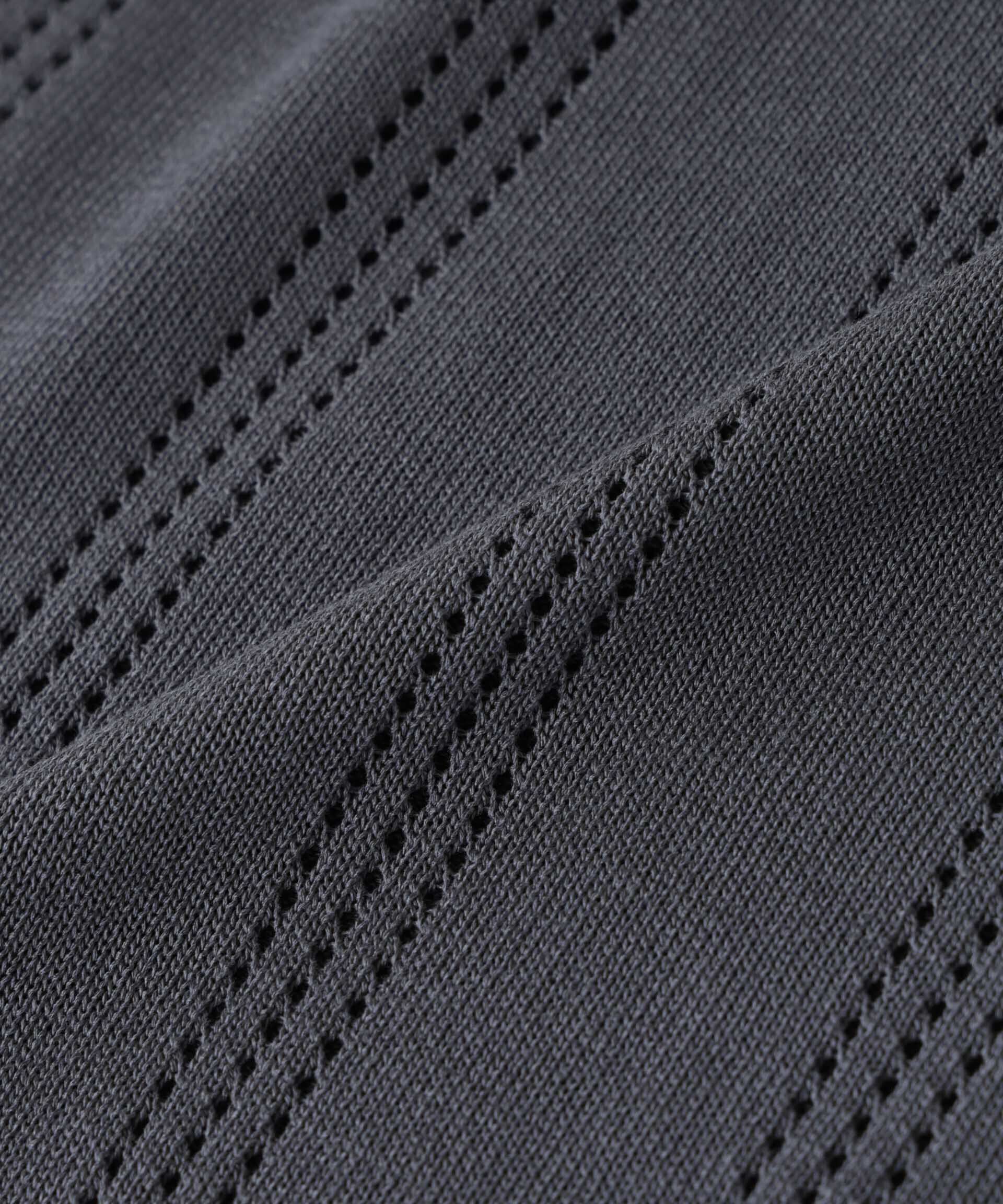 nano･universe「アイレットニット 半袖」|ニット・セーター|