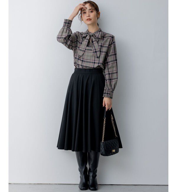 組曲「T/Rツイルストレッチ フレアスカート」|スカート|