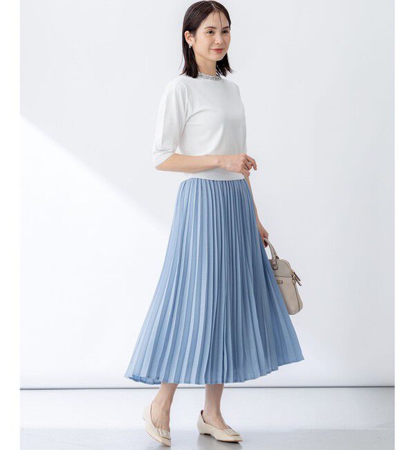 組曲「【WEB限定】ビジューパフスリーブ ニット」|ニット・セーター|