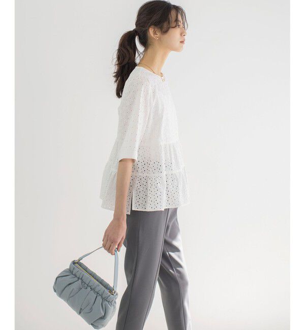 組曲「【新色追加】エンブロイダリーレースフリル ブラウス」|シャツ・ブラウス|