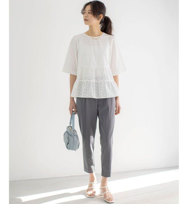 組曲「【新色追加】エンブロイダリーレースフリル ブラウス」|シャツ・ブラウス|