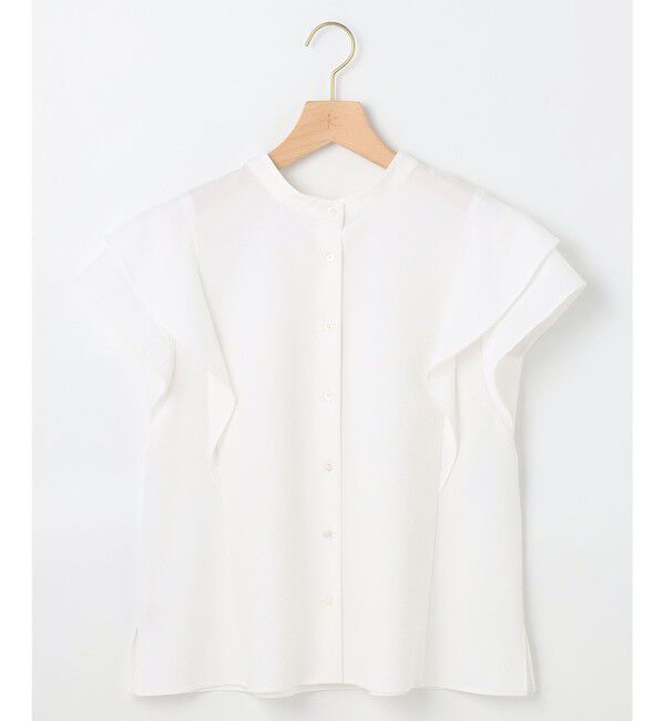 組曲「【前後着用可】ドライタッチダブルフレア ブラウス」|シャツ・ブラウス|