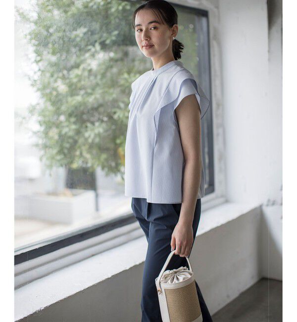 組曲「【前後着用可】ドライタッチダブルフレア ブラウス」|シャツ・ブラウス|