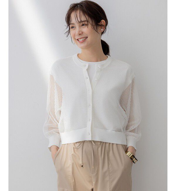 組曲「メッシュニット カーディガン」|カーディガン|