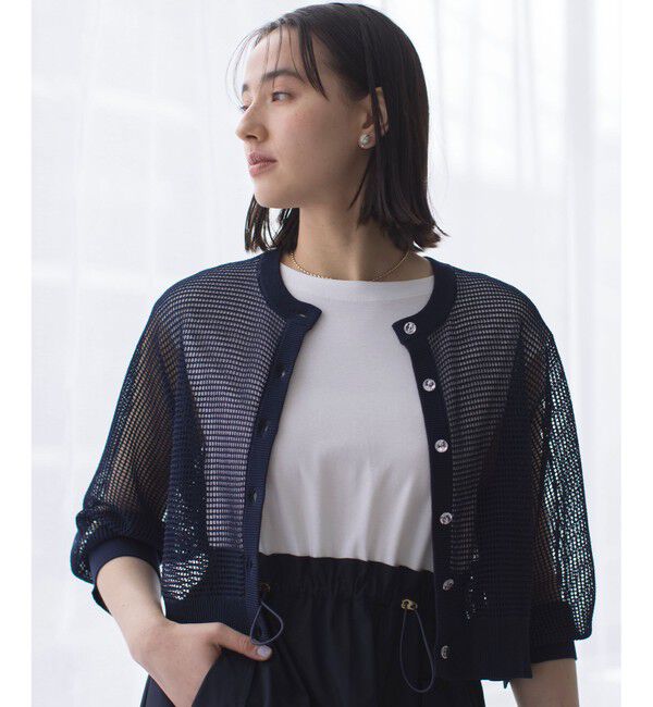 組曲「メッシュニット カーディガン」|カーディガン|