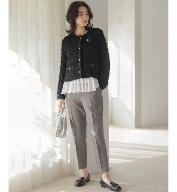 組曲「チュールヤーンファンシーニット ジャケット」|カーディガン|