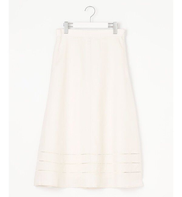 自由区「【XSサイズ～/洗える/セット可】エンブロイダリーリネン フレアスカート」|スカート|