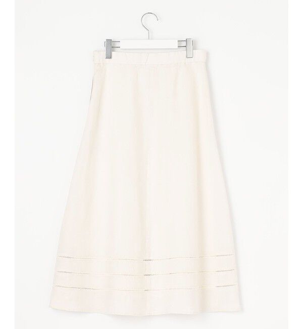 自由区「【XSサイズ～/洗える/セット可】エンブロイダリーリネン フレアスカート」|スカート|