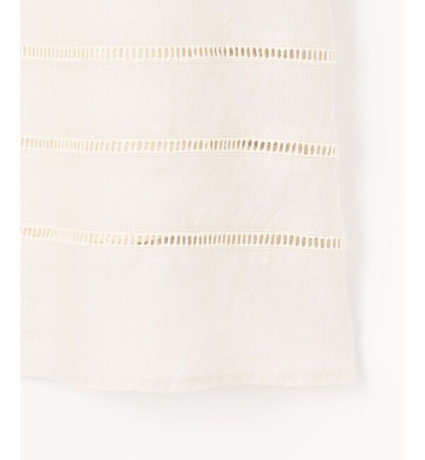 自由区「【XSサイズ～/洗える/セット可】エンブロイダリーリネン フレアスカート」|スカート|