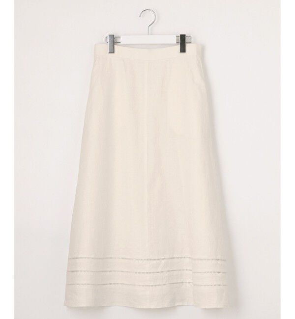 自由区「【XSサイズ～/洗える/セット可】エンブロイダリーリネン フレアスカート」|スカート|