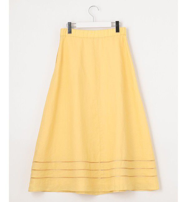 自由区「【XSサイズ～/洗える/セット可】エンブロイダリーリネン フレアスカート」|スカート|