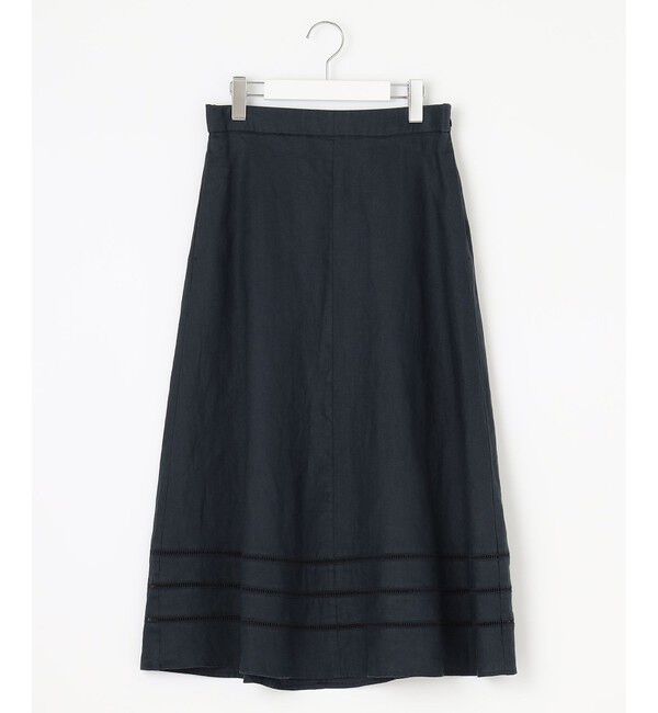 自由区「【XSサイズ～/洗える/セット可】エンブロイダリーリネン フレアスカート」|スカート|