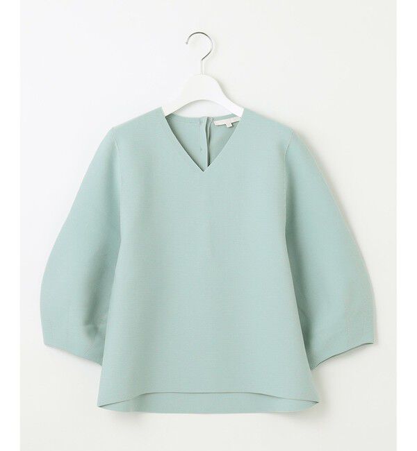 自由区「【セットアップ対応・洗える】ポリエステルホールガーメントバルーンスリーブ ニット」|ニット・セーター|