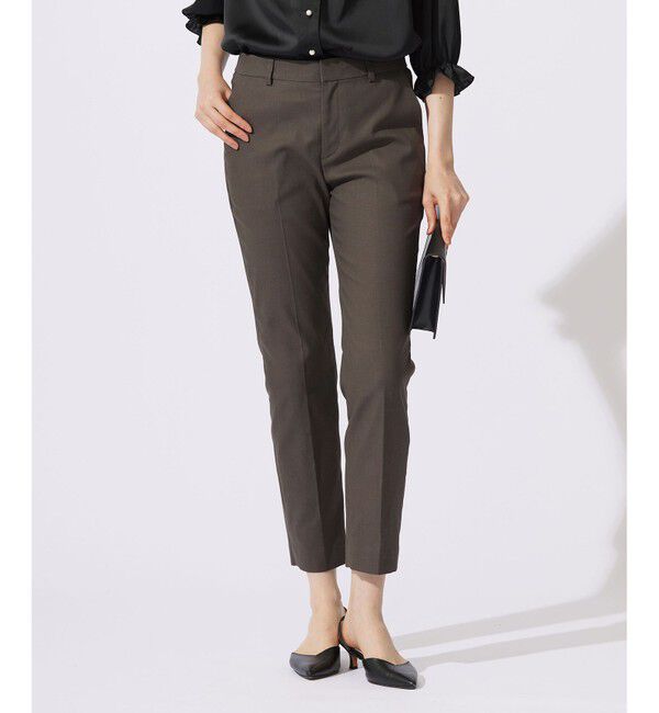 自由区「【接触冷感・UVカット・吸水速乾】シェルタリングオックステーパード パンツ」|その他|スレート