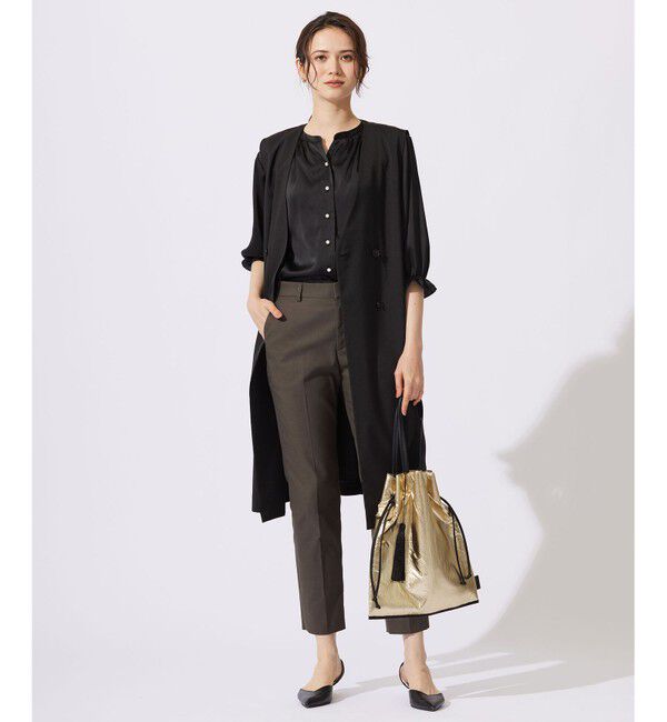 自由区「【接触冷感・UVカット・吸水速乾】シェルタリングオックステーパード パンツ」|その他|