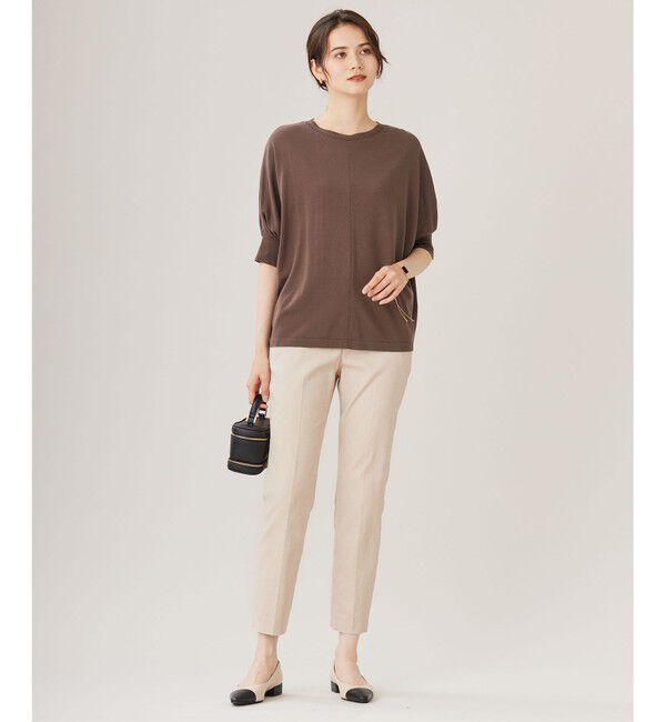 自由区「【接触冷感・UVカット・吸水速乾】シェルタリングオックステーパード パンツ」|その他|