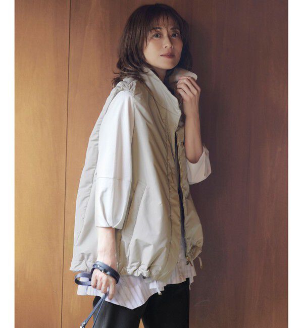 自由区「【洗える】カラミストライプコンビジャージ トップス」|Tシャツ・カットソー|