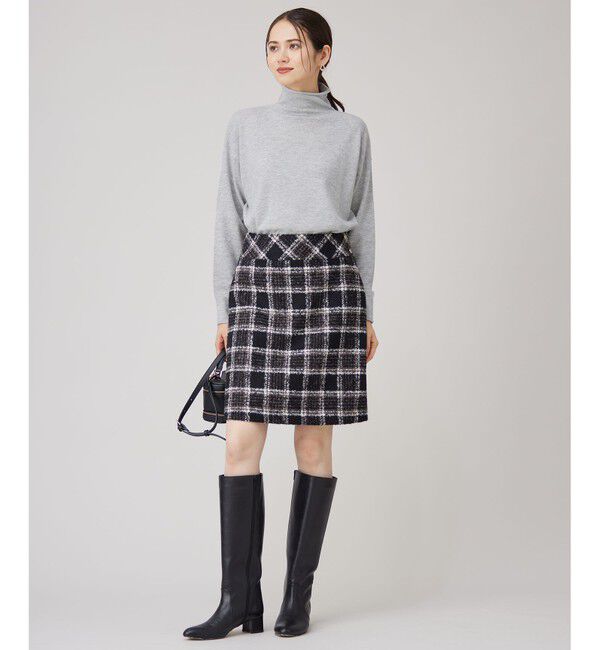 自由区「【洗える】ソフトウールハイゲージハイネック ニット」|ニット・セーター|