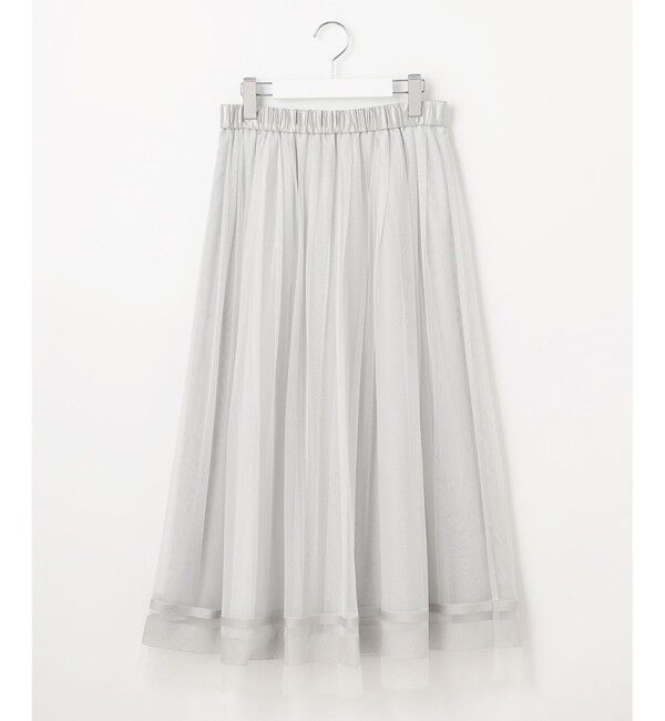 自由区「【洗える】チュールエンブロイダリー スカート」|スカート|