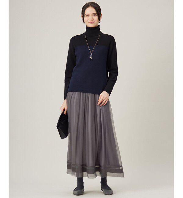 自由区「【洗える】チュールエンブロイダリー スカート」|スカート|