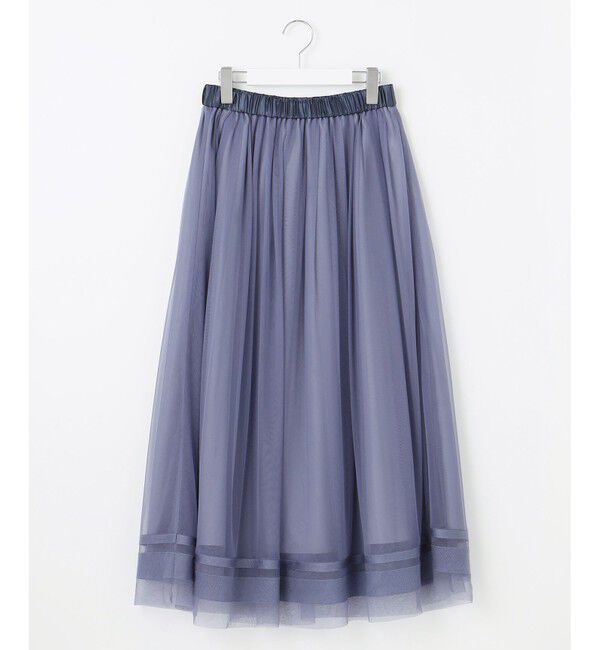 自由区「【洗える】チュールエンブロイダリー スカート」|スカート|