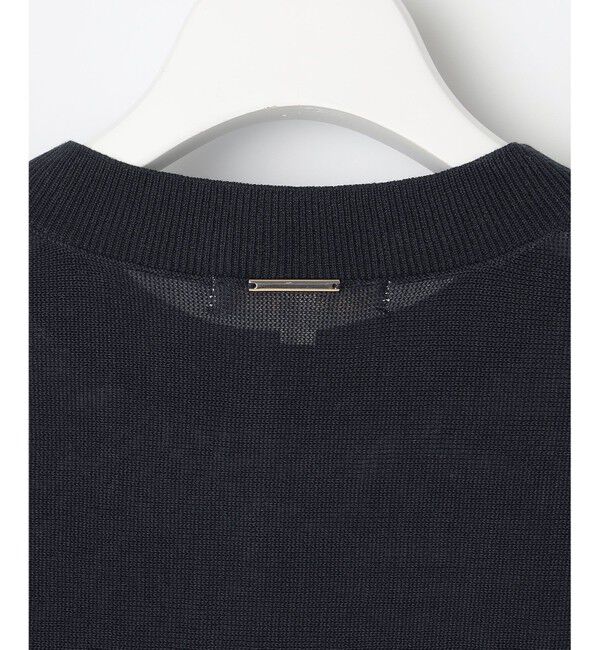 自由区「【アンサンブル対応・洗える】ドライシアーファインゲージクロップド丈 ニット」|ニット・セーター|