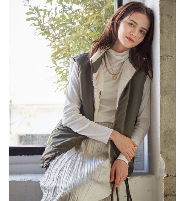 23区「【SLOW/一部店舗限定】リバーシブルボアコンビ ベスト」|その他|