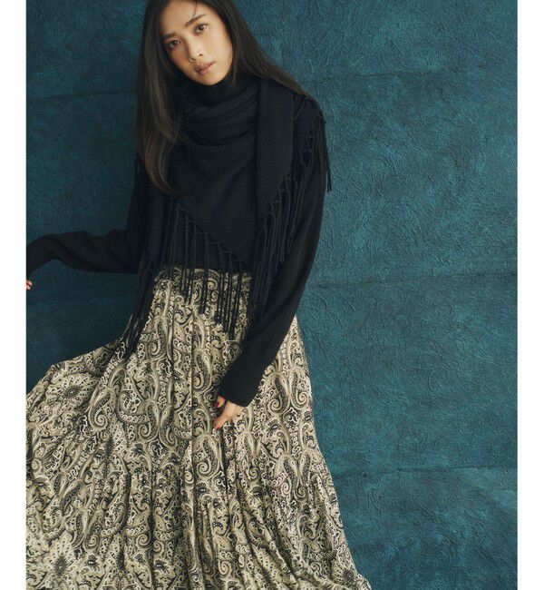 23区「ウールカシミヤ トライアングル ストール」|ストール|