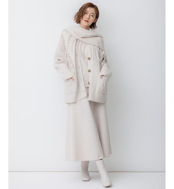 23区「ウールカシミヤ トライアングル ストール」|ストール|