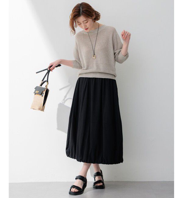 23区「【洗える】ヴィンテージライトタフタ バルーン スカート」|スカート|