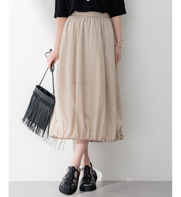 23区「【洗える】ヴィンテージライトタフタ バルーン スカート」|スカート|ベージュ系