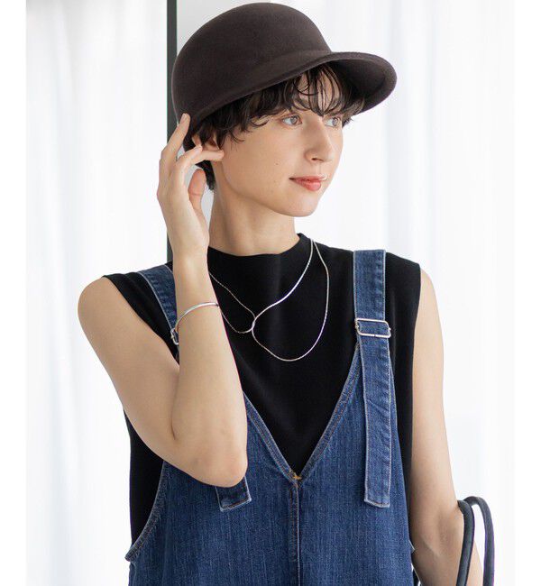 23区「【見上愛さん着用】フェルト キャップ」|キャップ・キャスケット|ﾀﾞｰｸﾌﾞ