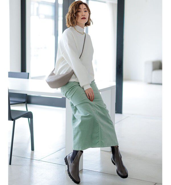 23区「【洗える】23区DENIM ベルベットストレッチ Aライン スカート」|スカート|