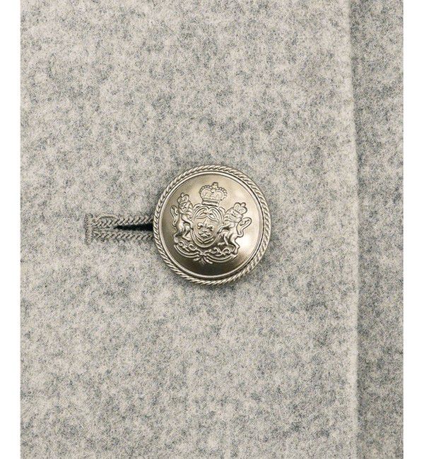 23区「ウールリバー ノーカラーコート」|ノーカラーコート|