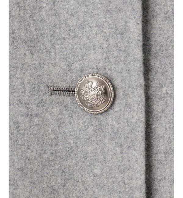 23区「ウールリバー ノーカラーコート」|ノーカラーコート|