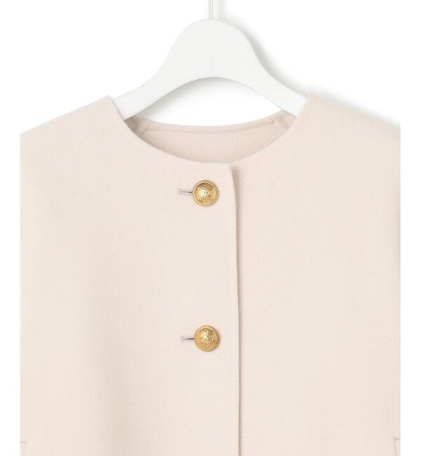 23区「ウールリバー ノーカラーコート」|ノーカラーコート|