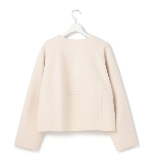 23区「ウールリバー ノーカラーコート」|ノーカラーコート|