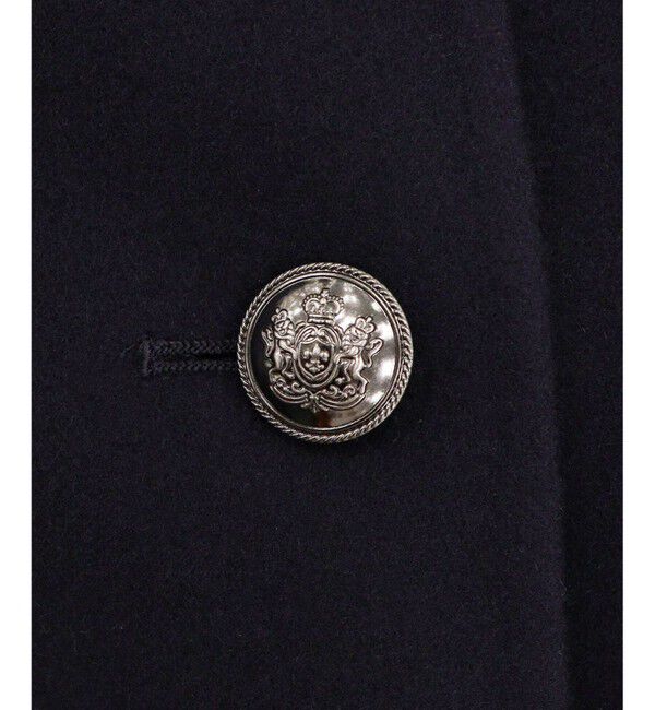 23区「ウールリバー ノーカラーコート」|ノーカラーコート|