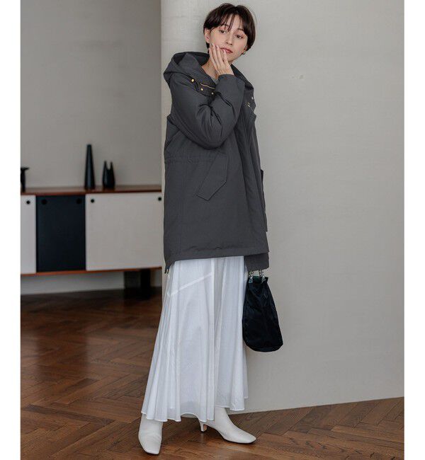 23区「【滝沢眞規子さん着用/一部店舗限定/撥水加工】ミリタリー ダウンコート」|ダウン|