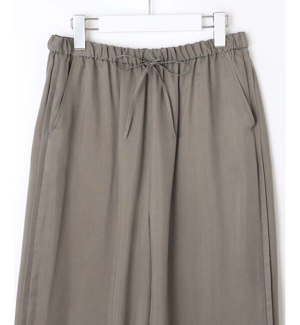 23区「【SLOW/一部店舗限定】キュプラフィブリルクロス サイドライン ワイドパンツ」|その他|