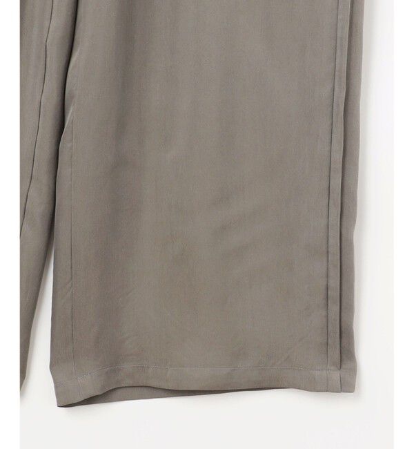 23区「【SLOW/一部店舗限定】キュプラフィブリルクロス サイドライン ワイドパンツ」|その他|