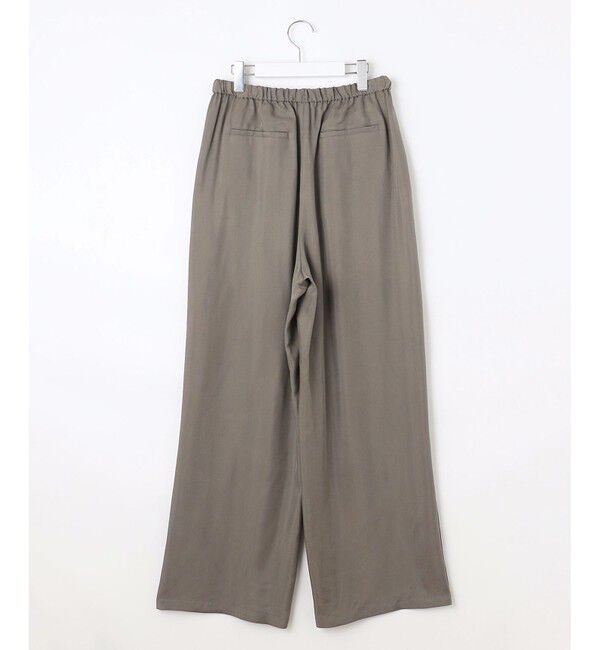 23区「【SLOW/一部店舗限定】キュプラフィブリルクロス サイドライン ワイドパンツ」|その他|