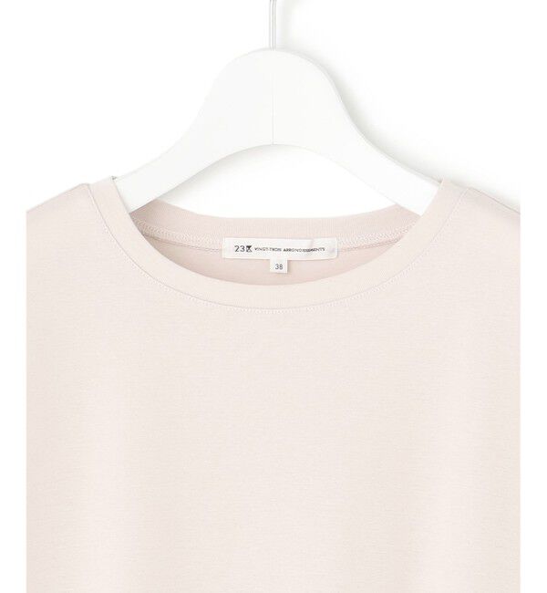 23区「【速乾性/汗じみ防止】半袖 クロップド IT Tシャツ」|Tシャツ・カットソー|