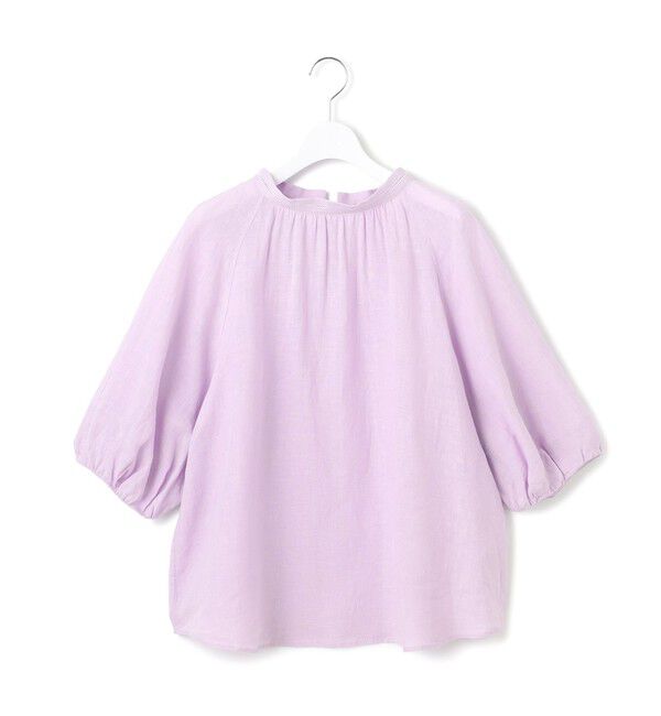 23区「【洗える】LIBECOリネン ボリュームスリーブ ブラウス」|シャツ・ブラウス|