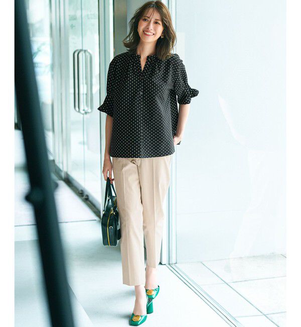 23区「【UVケア/洗える】コンパクトクロス テーパード パンツ」|その他|