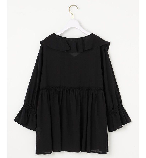 any SiS「【洗える】シアーヴィンテージライクラッフル ブラウス」|シャツ・ブラウス|